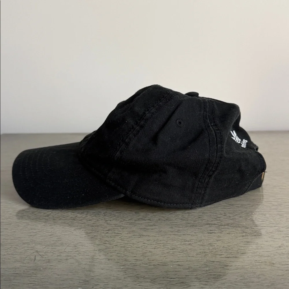 Adidas Black Baseball Cap with White Logo